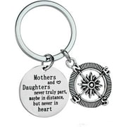 YEEQIN Mother Keychain Mother Gift from Daughter Mother's Day Gift Best Friend Gift Family Jewelry