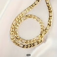 thumbnail image 5 of 1pc Men's Fashion Figaro Chain Necklace, 18K Gold Plated Alloy, Large Thick Link, Stylish Accessory, 5 of 5