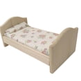 thumbnail image 1 of 1:12 Cama individual Escena de la vida Muebles de sala de estar Decoración perfke Cama de casa de muñecas, 1 of 9