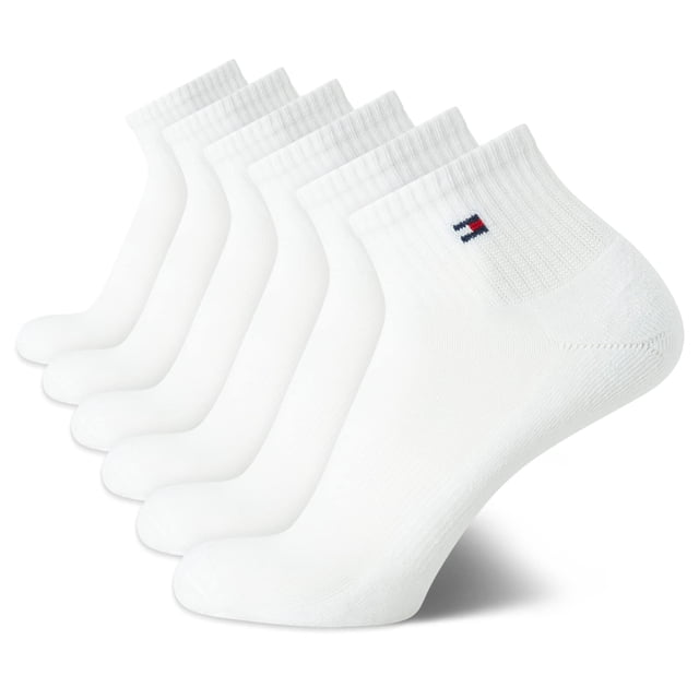 Calcetines deportivos acolchados Tommy Hilfiger para hombre, paquete de 6