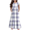 thumbnail image 2 of LOVZFMLL Robe Sans Manches à la Mode pour Enfants Robe d'Été Décontractée à Col Rond pour Filles, 2 of 7