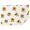 White Green Leaf, variant on White Sunflower Seed Leaf Pattern Rectangle Tablecloth 60"x84",Waterproof Polyester Rectangle Table Cloth, Wipeable Spillproof Polyester Tablecloth for Dining, Camping, Indoor and Outdoor