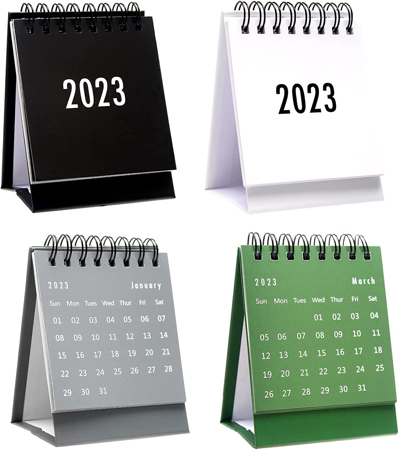 PATKAW Calendrier Mural Desk Calendar Mini Calendrier Flip 1 PC PC Flip  Calendrier Calendrier Planificateur Du Calendrier Debout 2022 à Décembre  2023