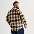 thumbnail image 2 of Big & Tall Sonoma Goods For Life® Long Sleeve Flannel Shirt Color: Ivory Navy Plaid Size: 6XB, 2 of 4