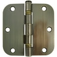 thumbnail image 3 of Ball Bearing Hinge, 3-1/2 Inches, 5/8" Radius Corner, Bulk Pack (100 Each), Satin Nickel by Stone Harbor Hardware, 3 of 53