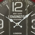 thumbnail image 5 of DecMode 14 x 14 In. Red Metal Vintage Wall Clock, 5 of 8
