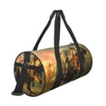 thumbnail image 3 of Haiem Realistic Style Forest Dinosaur Pattern Gym Bag for Women Men, Waterproof Travel Duffel Bags, Personal Item Travel Bag Weekender Bag with Shoes Compartment & Wet Pocket, 3 of 8