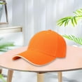 thumbnail image 2 of Outfmvch Baseball Cap trucker hat Sports Caps Sandwich Hairy Green Baseball Cap Light Plate Sandwich Cap Tourism Building Group Cap Work Cap sun hats hiking hat women Orange A, 2 of 3