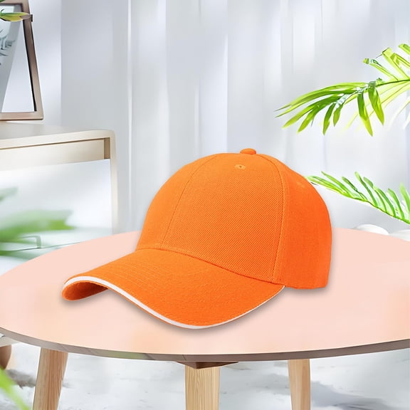 IPYUI Men's Vintage Washed Baseball Caps Hats for Women Fashionable Dad Hats Gift for Men/Women With Adjustable Buckle Closure Workout Sun Protection Sun for Men Unisex Vintage Hats for Men Orange