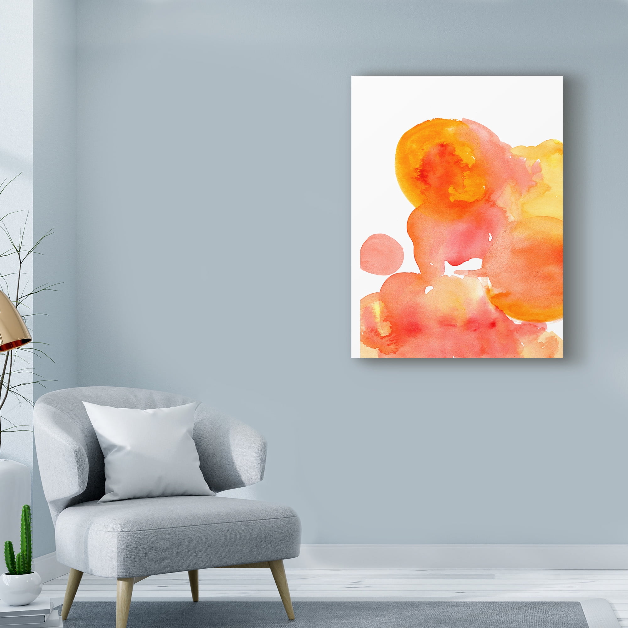 Trademark Fine Art 'Fire Water I' Canvas Art by Deborah Velasquez