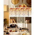 thumbnail image 4 of Fall Valance for Windows Maple Leaves Curtains Valances Thanksgiving Rod Pocket Valance Window Treatments Harvest Autumn Short Curtains for Kitchen Living Room Bedroom Window Decor 1 Panel 54x18 Inch, 4 of 6