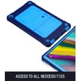 thumbnail image 6 of Dteck with Shoulder Strap Case for Samsung Galaxy Tab A 10.1" SM-T510 T515 (2019 Released) 10.1-inch,Shockproof Armor Rubber Hybrid Hard Protective Shell Back Kickstand Cover,Navy+Blue, 6 of 6