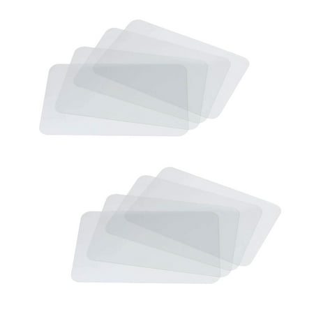 

round Woven Mats Dinning Table Set Pottery Chargers Oval Table Dining Room Table Set Kitchen Table Mat 8PC Double Fully Transparent Placemat Children s Transparent Food Mat Table Mat Easy