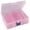 Pink, variant on FXMLRLK Small Bead Organizers, 15 Pieces Plastic Storage Cases Mini Clear Bead Storage Containers Transparent Boxes with Hinged Lid and Rectangle Clear Craft Supply Case(Blue)