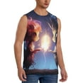 thumbnail image 2 of Kdxio Dreamy Forest Elf for Men's Muscle T-shirt,Sleeveless for Workout Running Athletic Gym Lounge Casual, 2 of 5