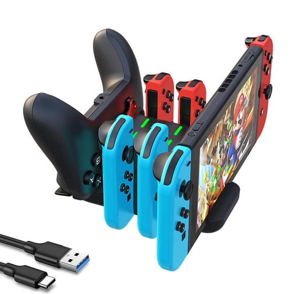 MITEGELO Compatible para Nintendo Switch Cargador, Estación de Carga Joy-con para Nintendo Switch, 6