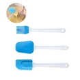 thumbnail image 4 of Juego De De Herramientas Para Hornear, Cepillo, Espátula Y Raspador De Silicona Multifuncional Con Mango De Plástico Para Crema, Mantequilla, Pan, Postre Horneado 3 Uds Sweethay HA015247-00, 4 of 7