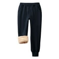 thumbnail image 3 of LIaqionyy Kids Cotton Sweatpants Joggers Fleece Sherpa Lined Pant Elastic Waist Winter Warm Pants with Pocket, 3 of 8