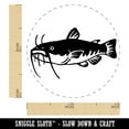 thumbnail image 2 of Freshwater Catfish Fish Fishing Self-Inking Rubber Stamp Ink Stamper - Green Ink - Mini 1/2 Inch, 2 of 7