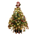 thumbnail image 2 of Aoznliie DIY Christmas Tree Kit, Santa Topper Beaded Tabletop Xmas Tree with Lights, 8x6 Inch Handmade Craft Decor for Shelf Desk, Green, 2 of 7