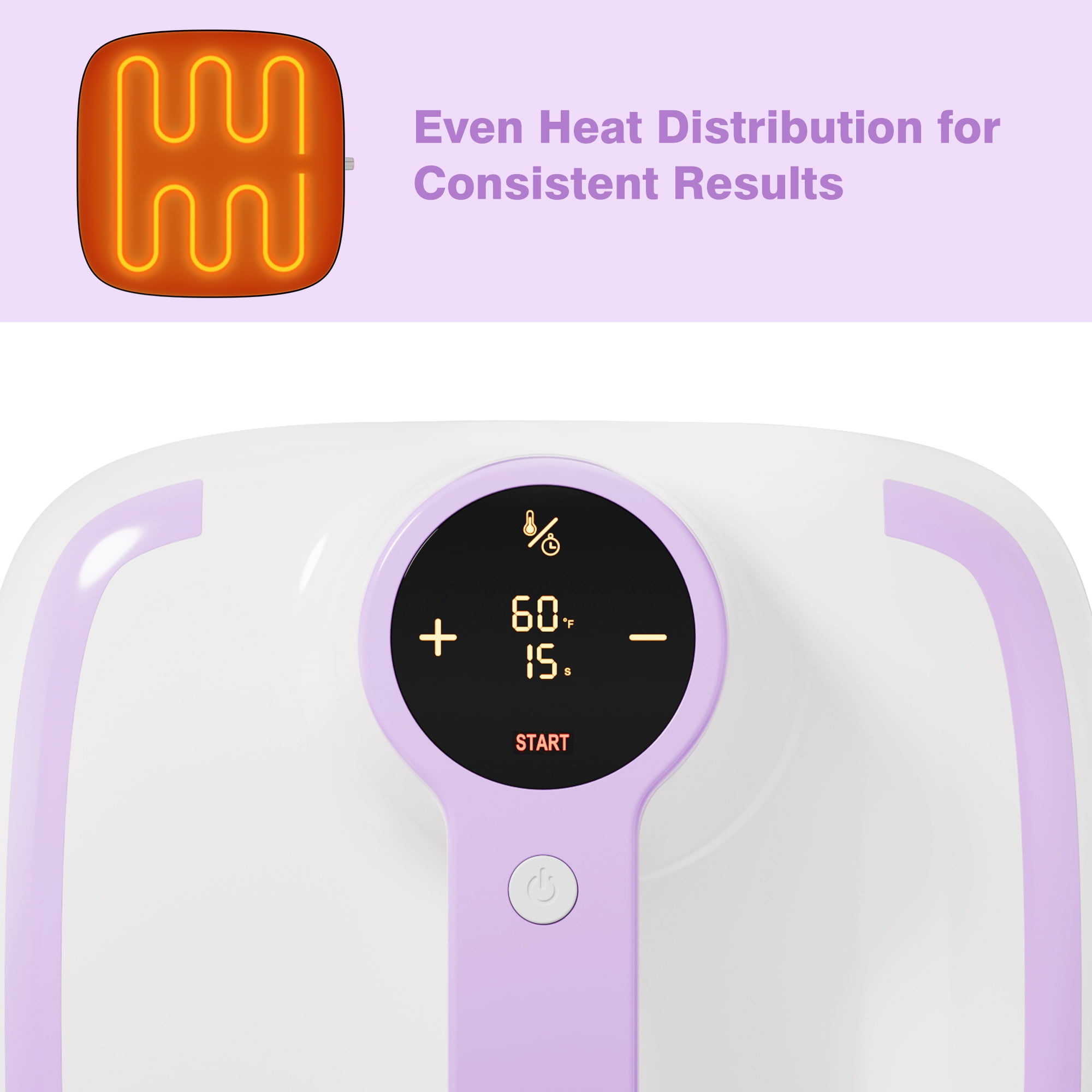10"x10" Heat Press Machine for T-Shirts, Fast Heating with Timer & Auto Shut-Off, DIY Iron-On Transfer Press for Clothes & Bags, Purple