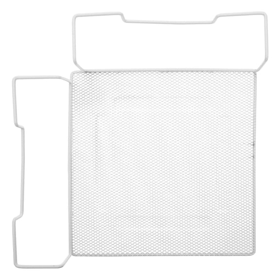 ELAYARD White Metal Desktop Organizer Stand with Hanging Mesh Rack for Office