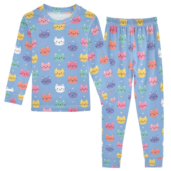 Pajama Cat Cute Comfortable Cotton Two-piece Pajama Set