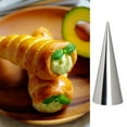 thumbnail image 4 of 5 Pcs Conical Stainless Steel Croissant Mold Baking Tool Home Garden Kitchen Dining Bake Ware Baking Pastry Tools 4.8*1.3*1.3in, 4 of 6