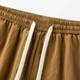 thumbnail image 5 of Aofany Cargo Shorts for Men, 2025 Summer Casual Elastic Waist Drawstring Bermuda Shorts Loose Fit Knee Length Shorts with Multi Pockets, 5 of 5