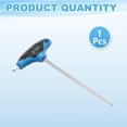 thumbnail image 3 of T-Handle Hex Key Wrench 5mm 185mm Long Metric S2 Steel T-Key Inner Hexagon Wrenches Spanner Repair Tool for Automotive Household Maintenance, Blue Black, 3 of 7