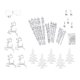 thumbnail image 5 of Carámbano navideño, , decoración navideña con borde de cuerda, adorno navideño transparente decorativo para suministros de fiesta y , Estilo b Hugo Colgante colgante, 5 of 10