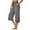 Gray, variant on Lenpel Women's Capri Sweatpants Comfy Elastic High Waisted Drawstring Wide Leg Cropped Lounge Pants Palazzo Workout Joggers
