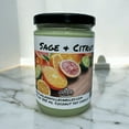 thumbnail image 5 of Sage & Citrus Vegan Coconut Soy 12 oz/ 355 ml Candle Hand-poured, Eco-friendly, Clean Burning, Woodsy/ Clean Fruity Wood Wick, 5 of 5