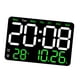 thumbnail image 5 of Reloj despertador digital de escritorio con calendario y ajuste de 10 niveles para aulas. Verde, 5 of 9