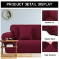 thumbnail image 4 of PiccoCasa Stretch Spandex Armchair Sofa Slipcover, Wine Large, 4 of 6
