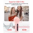 thumbnail image 3 of USB C Lavalier Microphone Wireless Mini Mic for Type-C Android Phone/Tablet/PC Video Recording Clip-on Mics with Rotatable Clip&Denoise Rec, 3 of 7