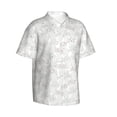 thumbnail image 3 of Xecao Cute Poodle Dog print Hawaiian shirt - a stylish short-sleeve button-down for men, perfect for casual beach and tropical outings., 3 of 9
