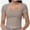 Gray, variant on Women's Square Neck Tops Short Sleeve Crop Tops Workout Summer Clothes Casual Slim Fit T-Shirts