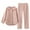 Pink A, variant on Elainilye Fashion Women Pajama Sets Casual Winter Fleece Loungewear Long Sleeve Nightwear Two Piece Sets Homewear,Beige