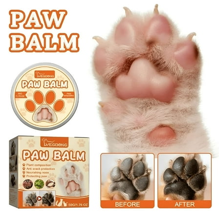 RAGUPEL Pet Paw Balm Paw Cream Paw Soother Protector Repair For Dog Cats, Naturally Heals & Relieves Dry Cracked Paws - 1pcs