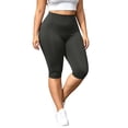 thumbnail image 2 of JOANKDMI High Waisted Capri Leggings for Women Tummy Control Athletic Workout Cropped Pants Squat Proof Yoga Tights Stretch Activewear for Gym Running Fitness, 2 of 6