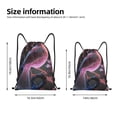 thumbnail image 5 of Yiaed Bird6 Print Drawstring Bags Drawstring Backpack Bulk String Back Pack Gym Sport Bag-Medium, 5 of 5