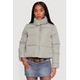 thumbnail image 2 of Women's Almost Famous Mock Neck Zip Front Puffer Jacket, 2 of 5