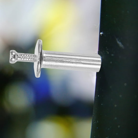 IFANLANDOR 10Pcs Cylindrical Silver Expansion Nails for Concrete Hook Anchors and Wall Installation American Design
