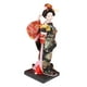thumbnail image 5 of Muñeca kimono de geisha japonesa, artesanía tradicional, estatua de niña de 9 pulgadas, coleccionable Estilo J, 5 of 9
