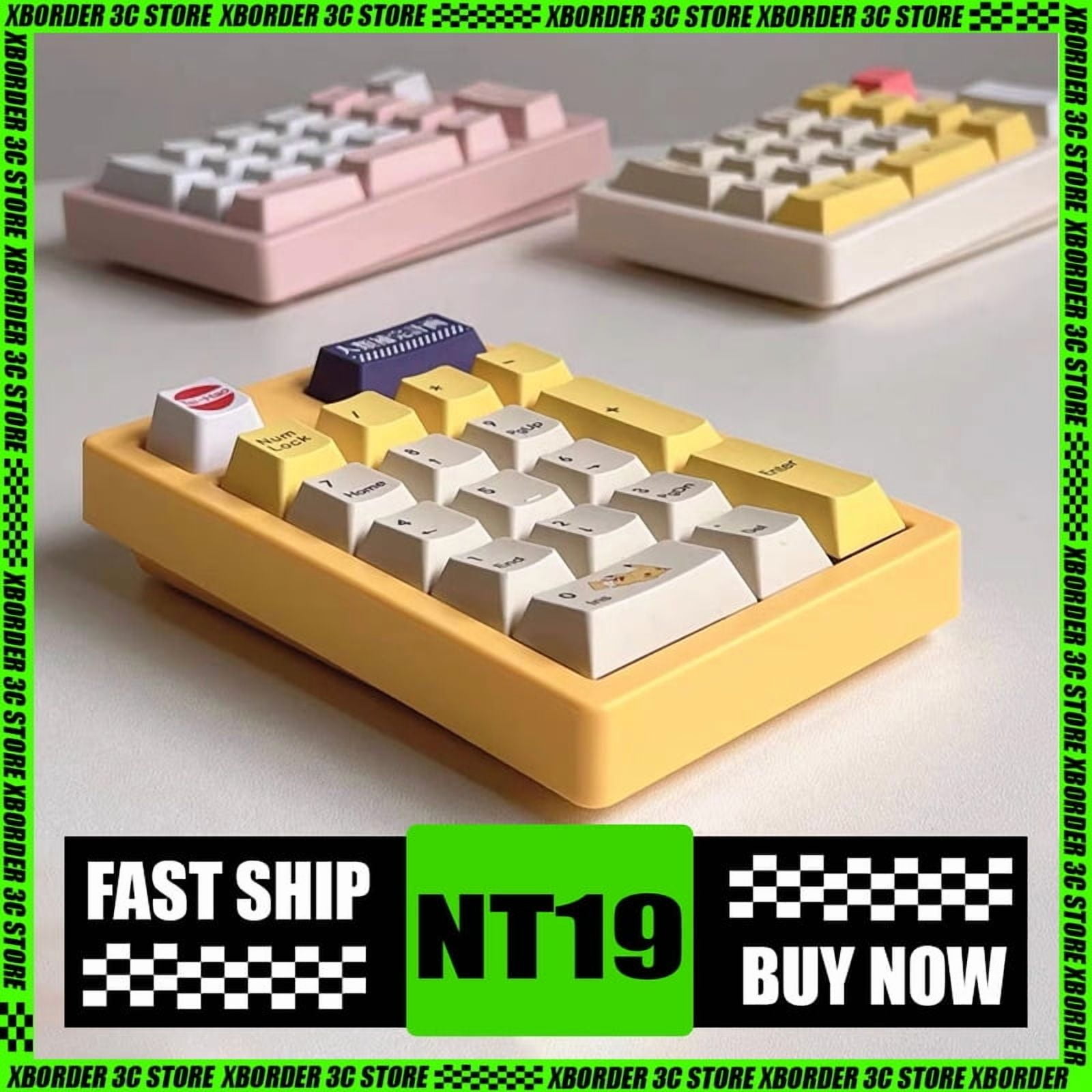 Next Time Nt19 Pad Keypad Mini Keyboard 3 Mode Bluetooth Wireless Customized Keyboard Gamer Numpad Pc Accessories Next Time 19