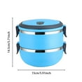 thumbnail image 3 of HBFAGFB Leakproof Trave Kitchen Storage Container Lightweight Portable Lunch Box Going Out Green, 3 of 5