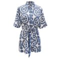 thumbnail image 4 of SHIXIAOO Women's Allover Print Short Sleeve Button Front Boho Romper Jumpsuit Semi Formal Jumpsuit Womens Dress Jumpsuits Wedding, 4 of 5