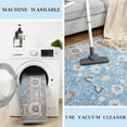 thumbnail image 4 of Lochas Area Rugs Modern Vintage Floral Rug Accent Carpet for Living Room Bedroom Home Decor,8'x10',Blue, 4 of 7