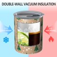 thumbnail image 2 of 12oz Coffee Tumblers Brown Christmas Tree Pattern Stainless Steel Vacuum Insulated Travel Tumbler Coffee Cups Mug with Lid and Straw with Cleaning Brush for Cold & Hot Drinks, 2 of 5